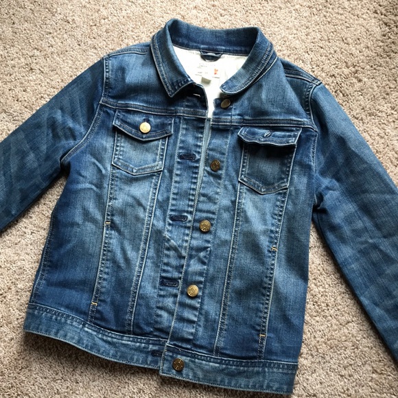 Denim trucker jacket- Kids size 14. Crew Cuts. - Picture 3 of 6